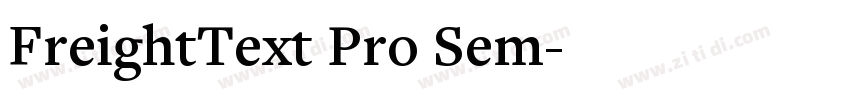 FreightText Pro Sem字体转换